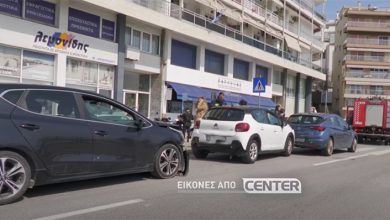 «Καραμπόλα»-τριών-οχημάτων- στη-Ραψάνη